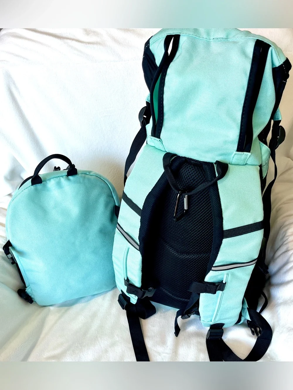 K9 Sport Sack Plus 2 Dog Carrier Backpack Mint Green Size Large L Hiking Pack